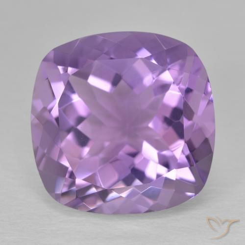 12.86ct Natural Violeta iris Amatista, Forma Cojín, VVS-VS