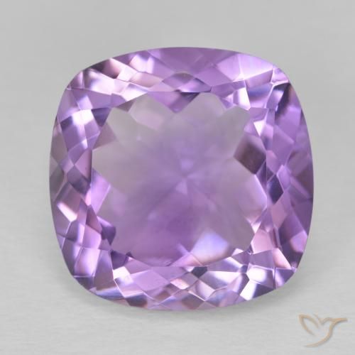 11.79ct Natural Violeta medio Amatista, Forma Cojín, VVS-VS