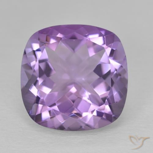 12.31ct Natural Violeta medio Amatista, Forma Cojín, VVS