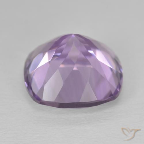 Amatista Violeta rosado natural de 12.61 ct, Forma Cojín, VVS