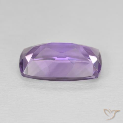 Amatista Violeta oscuro natural de 5.80 ct, Forma Cojín, VVS