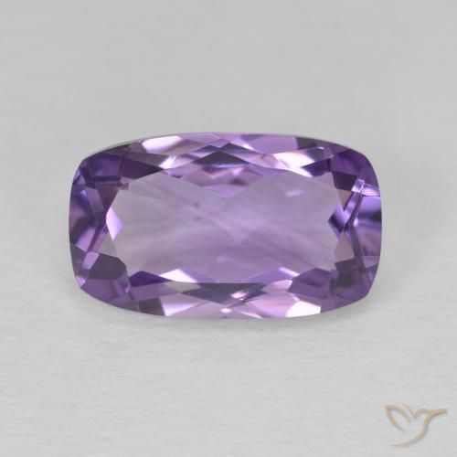 5.86ct Natural Violeta medio Amatista, Forma Cojín, VVS