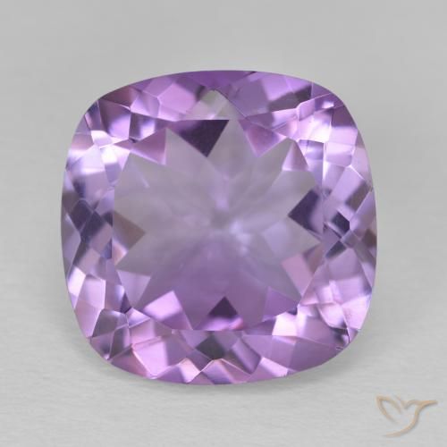 11.90ct Natural Violeta medio Amatista, Forma Cojín, VVS