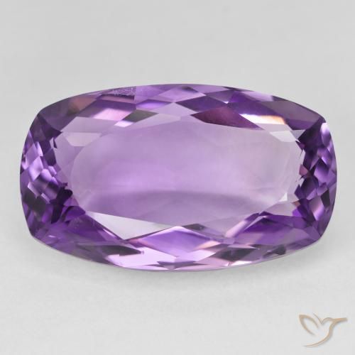 19.68ct Natural Violeta intenso Amatista, Forma Cojín, VVS-VS