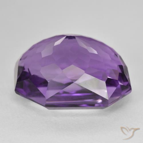 Amatista Violeta púrpura natural de 26.95 ct, Corte Octágono / Esmeralda, VVS