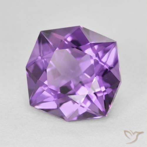 Amatista Violeta púrpura natural de 5.38 ct, Elegante, VVS