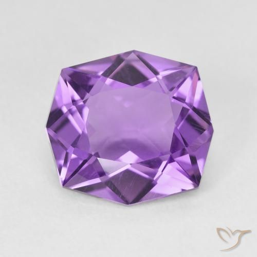 4.33ct Natural Violeta púrpura medio Amatista, Elegante, VVS-VS