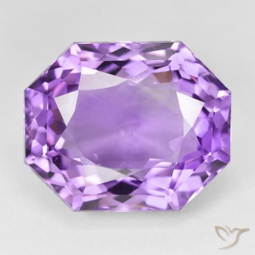 26.45ct Natural Violeta medio Amatista, corte esmeralda, VS
