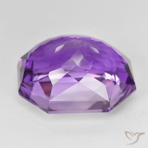 Amatista Violeta medio natural de 26.45 ct, Corte Octágono / Esmeralda, VS