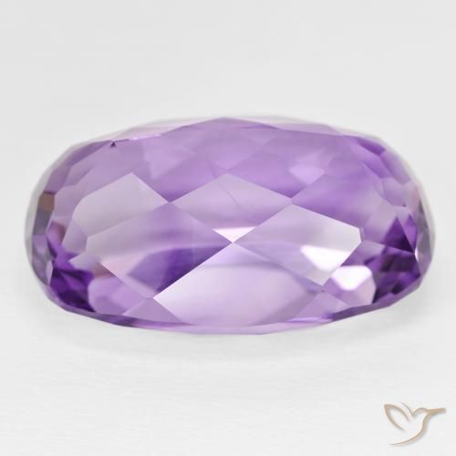 Amatista Violeta vívido natural de 32.52 ct, Forma Cojín, VVS-VS
