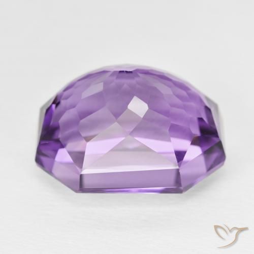 Amatista Violeta medio natural de 17.11 ct, Corte Octágono / Esmeralda, VVS