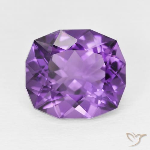 6.08ct Natural Violeta intenso Amatista, Elegante, VS