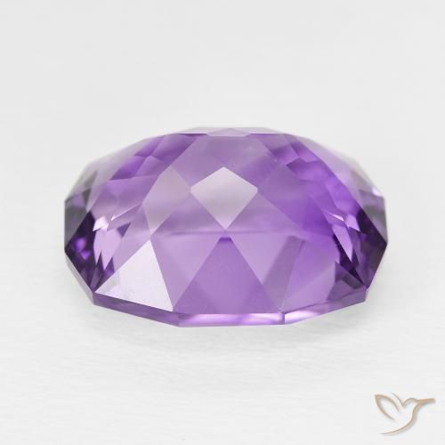 Amatista Violeta púrpura intenso natural de 8.84 ct, Elegante, VVS-VS