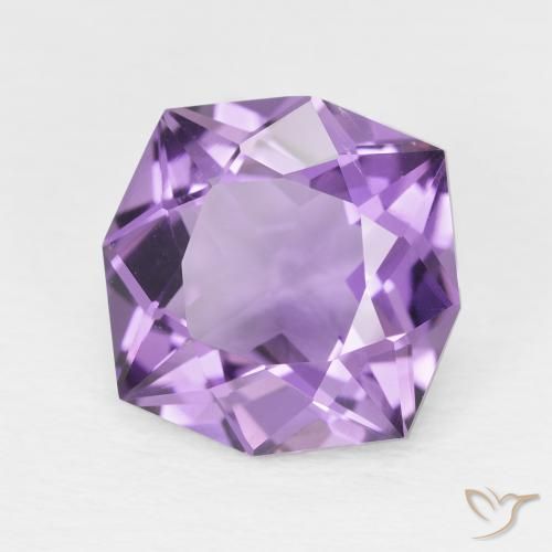 Amatista Violeta púrpura medio natural de 4.75 ct, Elegante, VS