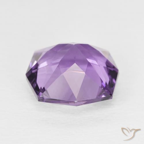 Amatista Violeta púrpura medio natural de 4.75 ct, Elegante, VS