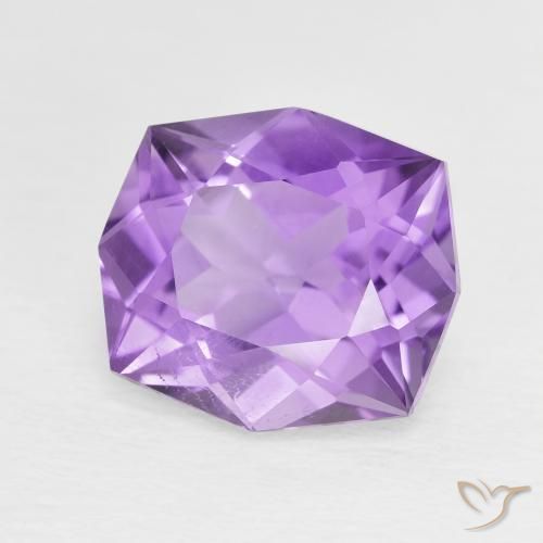 Amatista Violeta oscuro natural de 5.14 ct, Elegante, VS