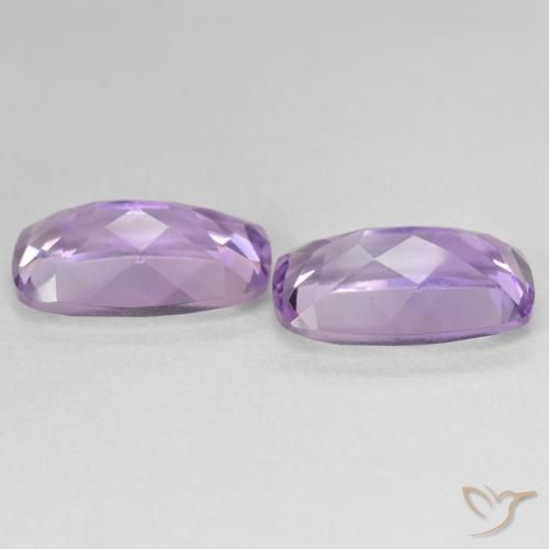 Gemas de Amatista Medium Light Purplish-Violet natural de 11.50 ct, Forma Cojín, VS