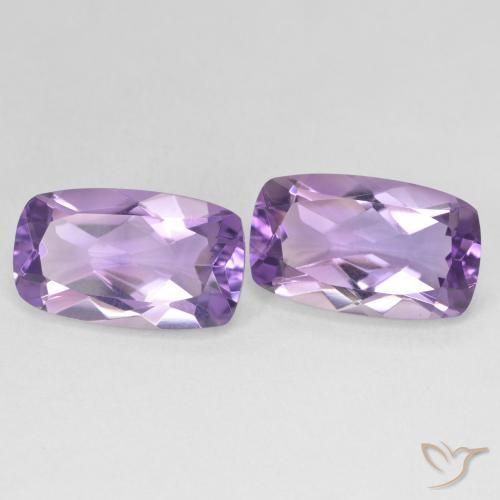 Gemas de Amatista Violeta púrpura natural de 11.24 ct, Forma Cojín, VVS-VS