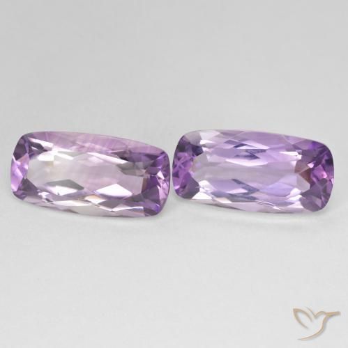 Gemas de Amatista Violeta púrpura natural de 16.09 ct, Forma Cojín, VVS-VS