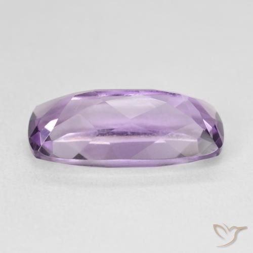 Amatista Violeta medio claro natural de 7.55 ct, Forma Cojín, VVS