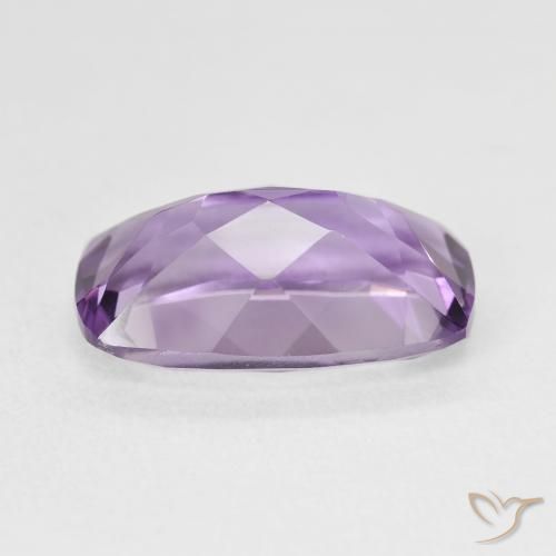 Amatista Violeta medio claro natural de 5.85 ct, Forma Cojín, VVS