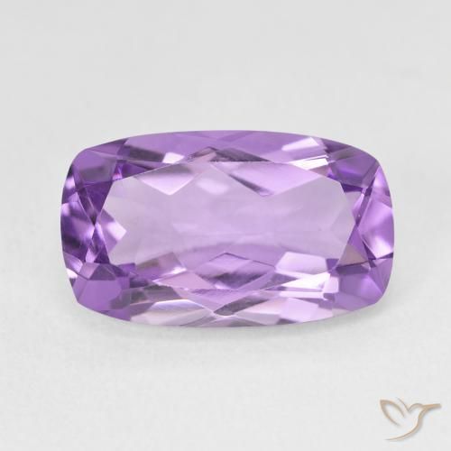 5.68ct Natural Violeta medio Amatista, Forma Cojín, VVS