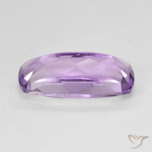 Amatista Violeta iris intenso natural de 7.95 ct, Forma Cojín, VVS
