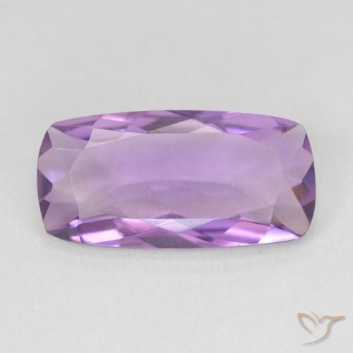 5.82ct Natural Medium Light Purplish-Violet Amatista, Forma Cojín, VS
