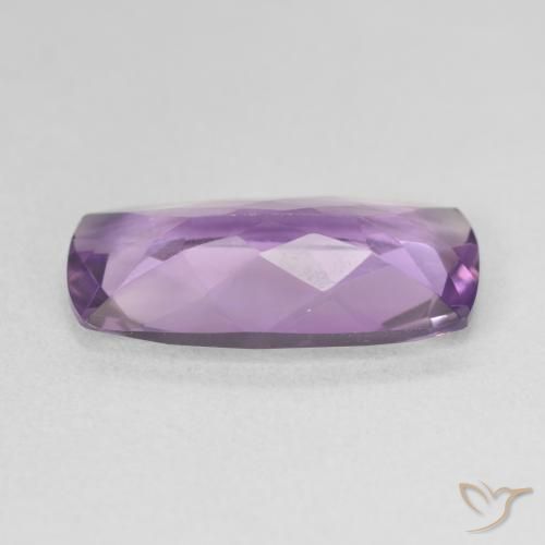 Amatista Medium Light Purplish-Violet natural de 5.82 ct, Forma Cojín, VS