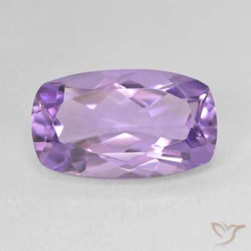 5.38ct Natural Violeta medio Amatista, Forma Cojín, VVS-VS