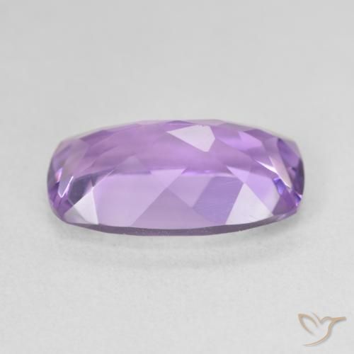 Amatista Violeta medio natural de 5.38 ct, Forma Cojín, VVS-VS