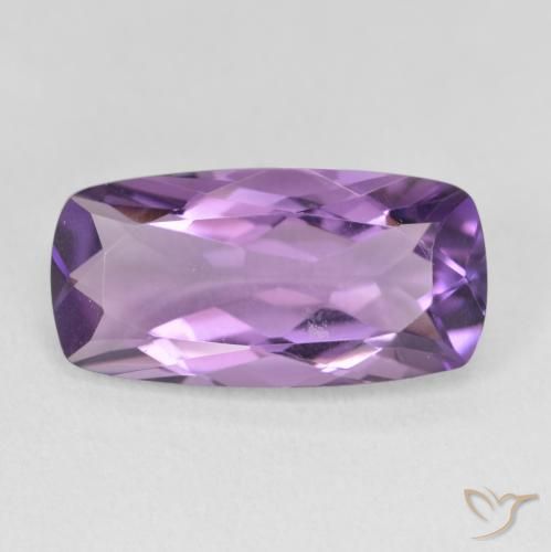 6.55ct Natural Violeta púrpura Amatista, Forma Cojín, VVS-VS