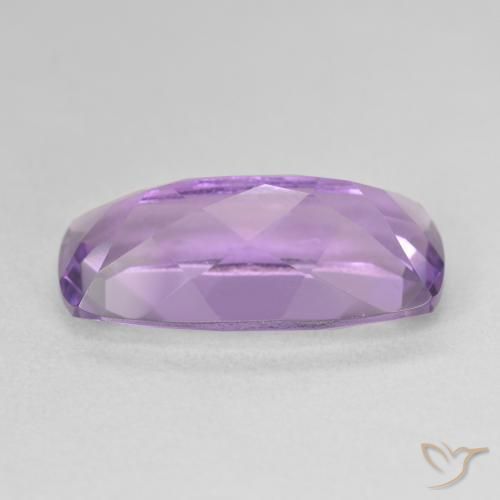 Amatista Violeta medio natural de 7.70 ct, Forma Cojín, VVS-VS