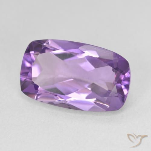 Amatista Violeta rosado natural de 5.78 ct, Forma Cojín, VVS-VS