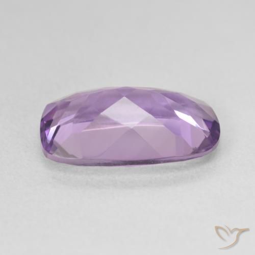 Amatista Medium Light Purplish-Violet natural de 5.17 ct, Forma Cojín, VVS-VS