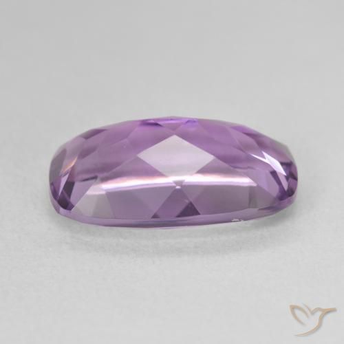Amatista Medium Light Purplish-Violet natural de 5.54 ct, Forma Cojín, VVS-VS
