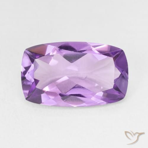 5.30ct Natural Violeta púrpura Amatista, Forma Cojín, VVS