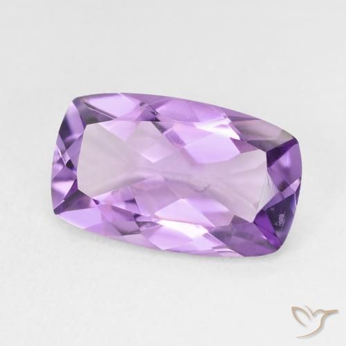 Amatista Violeta púrpura natural de 5.30 ct, Forma Cojín, VVS