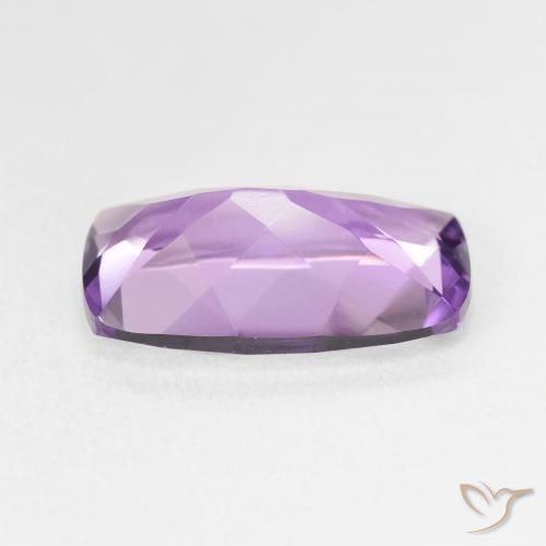 Amatista Violeta púrpura natural de 5.30 ct, Forma Cojín, VVS