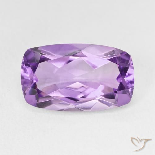 5.83ct Natural Violeta púrpura Amatista, Forma Cojín, VVS