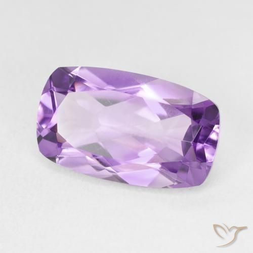 Amatista Violeta púrpura natural de 5.83 ct, Forma Cojín, VVS