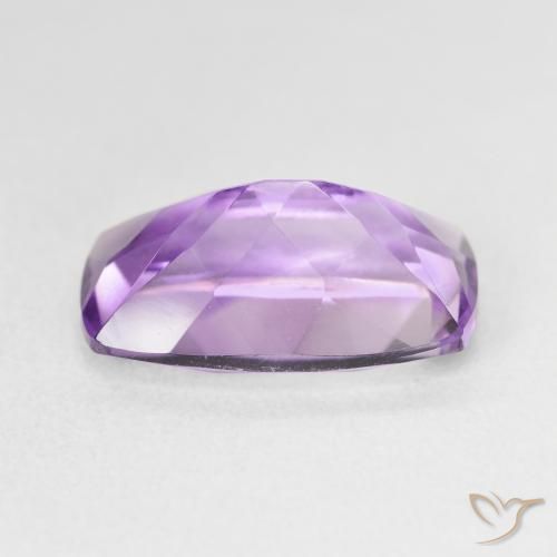 Amatista Medium Light Purplish-Violet natural de 5.98 ct, Forma Cojín, VVS