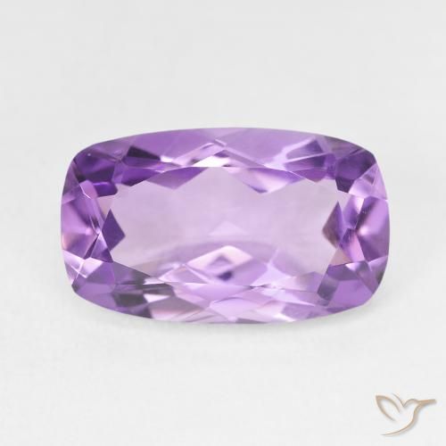 5.85ct Natural Violeta púrpura Amatista, Forma Cojín, VVS