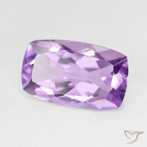 Amatista Violeta púrpura natural de 5.80 ct, Forma Cojín, VVS