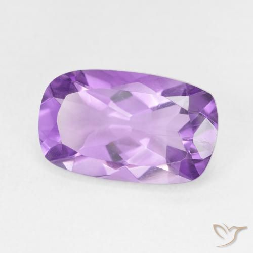 Amatista Violeta púrpura natural de 4.98 ct, Forma Cojín, VS