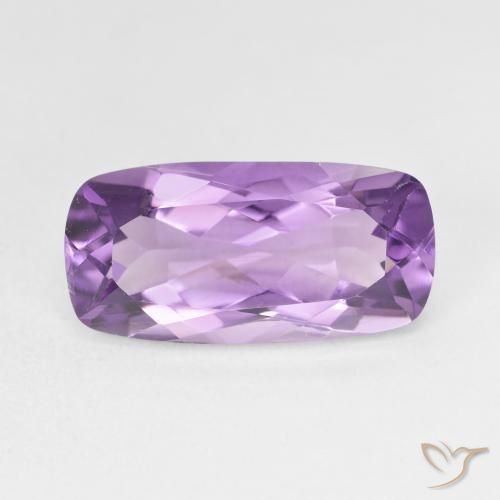 7.43ct Natural Violeta púrpura Amatista, Forma Cojín, VS