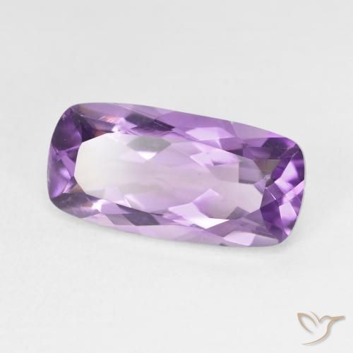 Amatista Violeta púrpura natural de 7.43 ct, Forma Cojín, VS