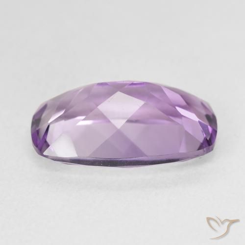 Amatista Violeta berenjena natural de 5.53 ct, Forma Cojín, VVS