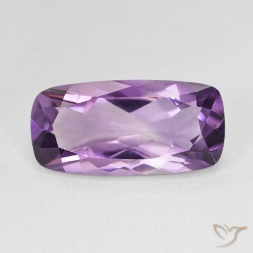 6.83ct Natural Violeta medio Amatista, Forma Cojín, VVS