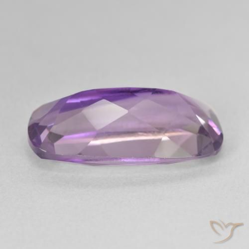 Amatista Violeta medio claro natural de 7.53 ct, Forma Cojín, VVS